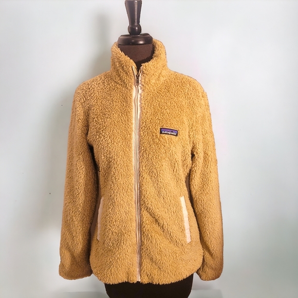 Patagonia fleece jacket tan size womans small - Picture 1 of 8